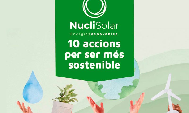 Accions per ser més sostenible - Nucli Solar
