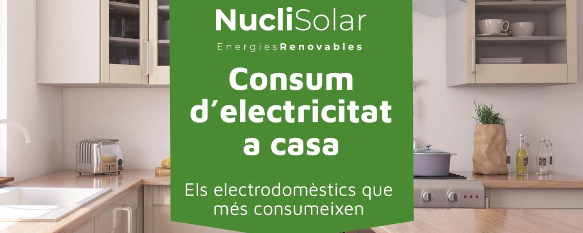 Portada consum d'electrodomèstics a casa - Nucli Solar